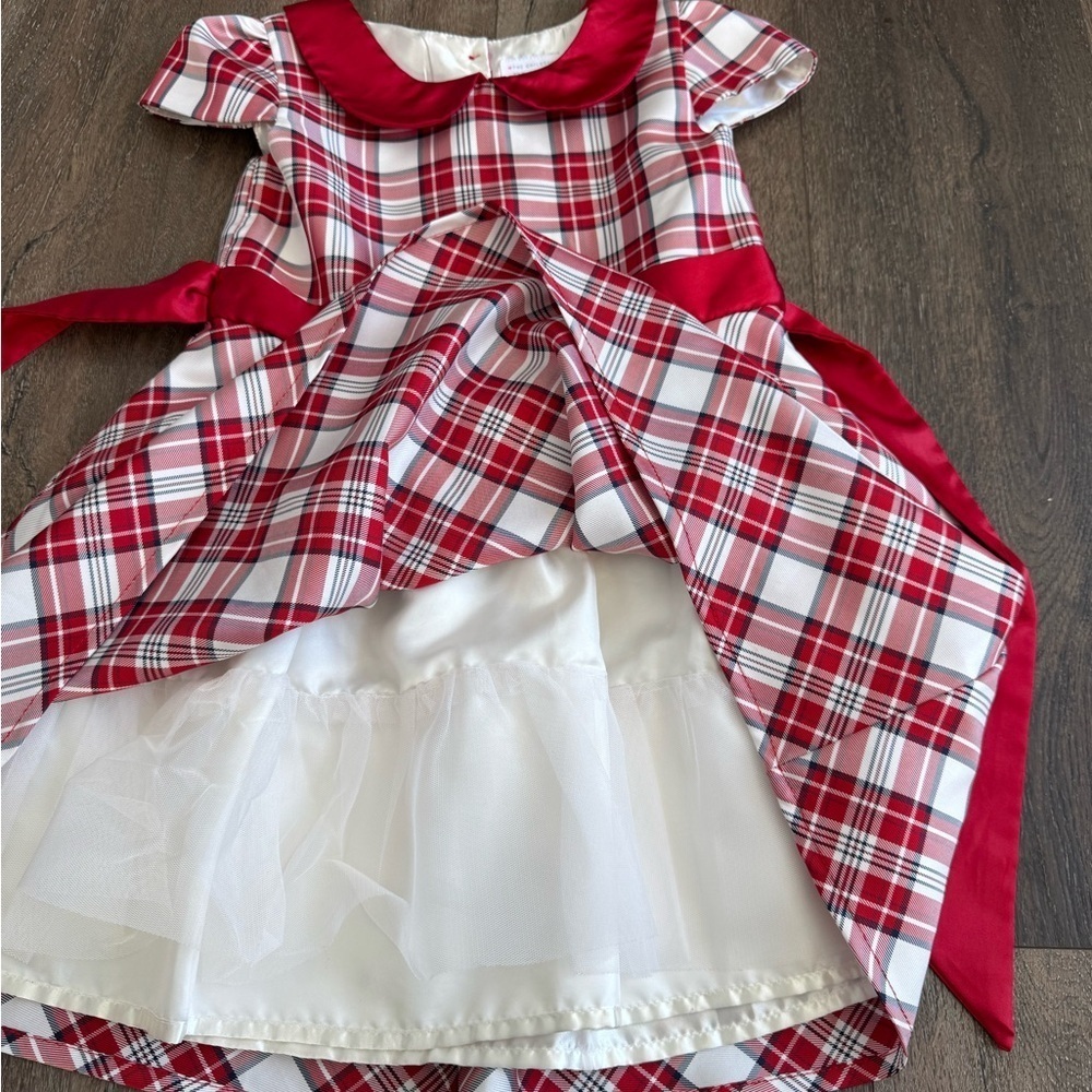 The Children's Place Red and White Plaid Dress - Picture 3 of 8